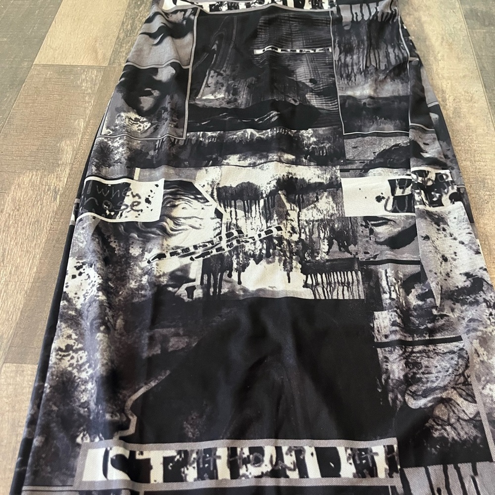 Stylish Black and Gray Women's Skirt